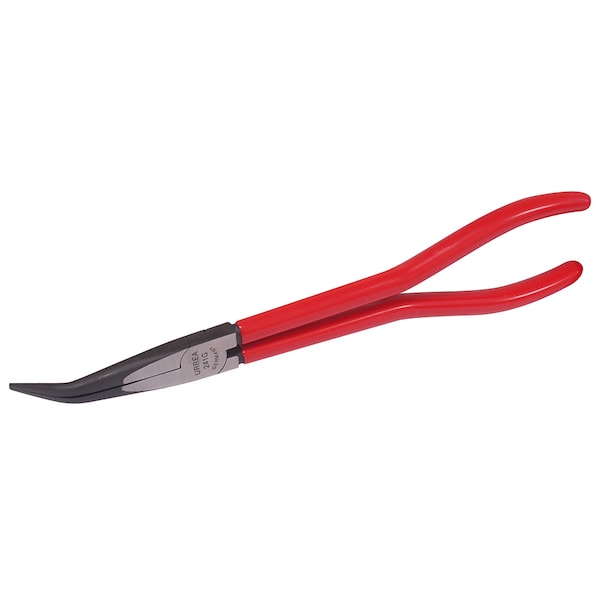 Pliers, 45 Degree offset extra long nose, non cutting 9-5/8